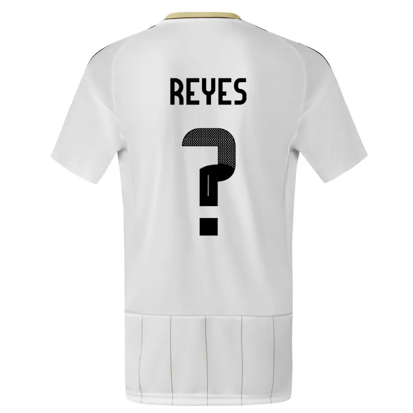Danxen Pánské Kostarika Kenan Reyes #0 Bílý Daleko Hráčské Dresy 24-26 Dres