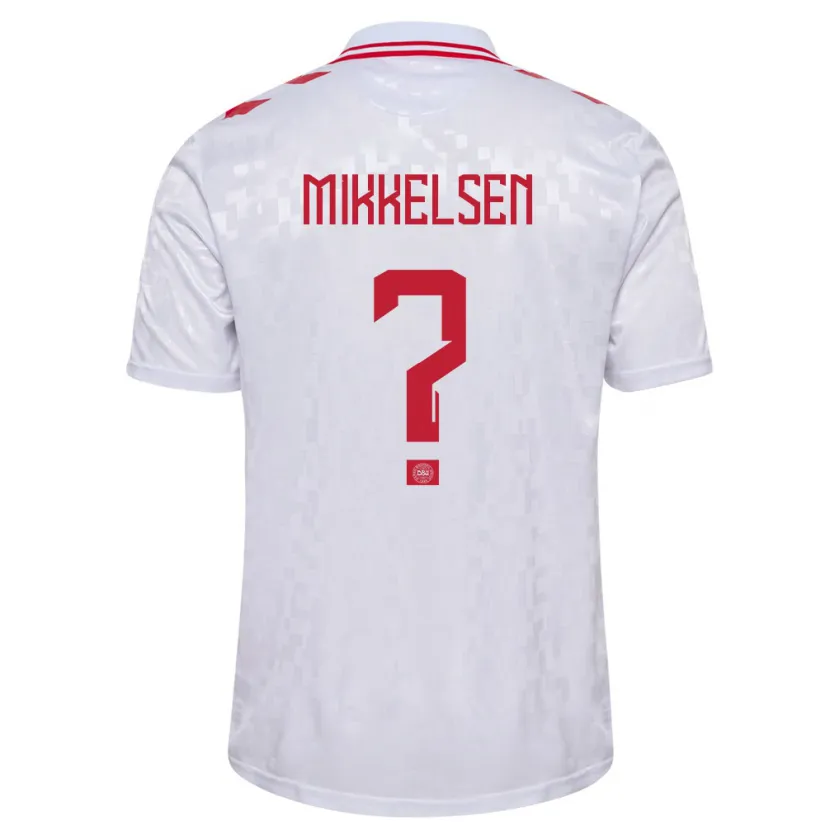 Danxen Pánské Dánsko Sebastian Mikkelsen #0 Bílý Daleko Hráčské Dresy 24-26 Dres