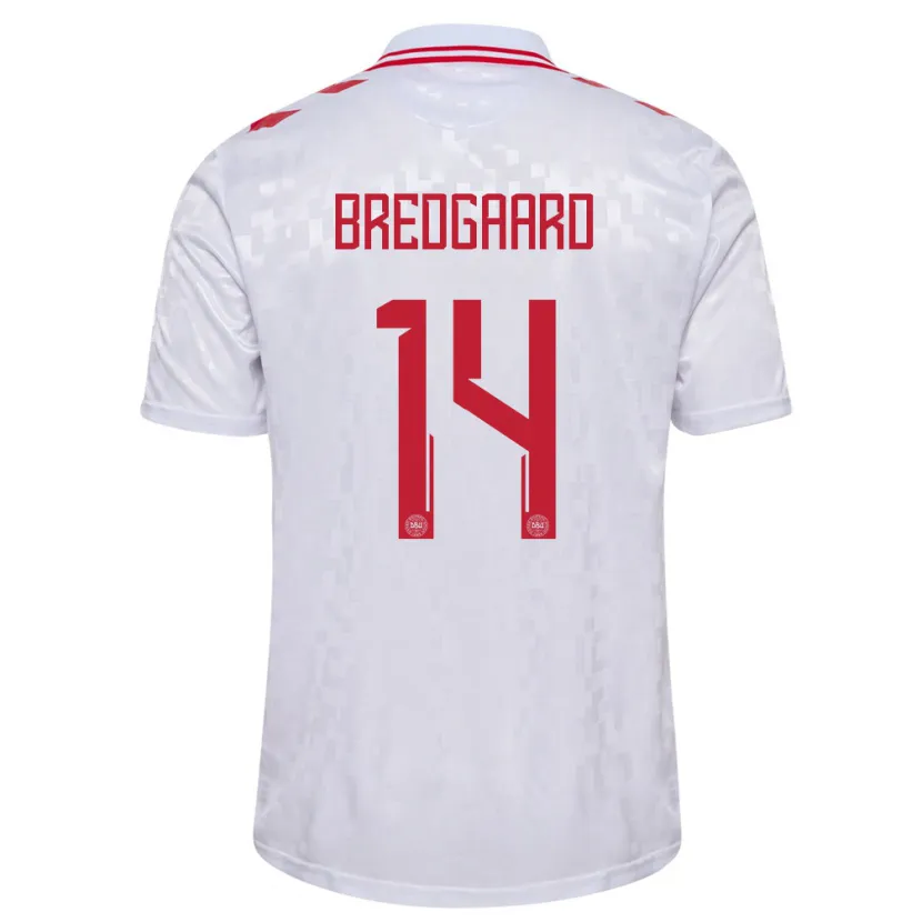 Danxen Pánské Dánsko Sofie Bredgaard #14 Bílý Daleko Hráčské Dresy 24-26 Dres