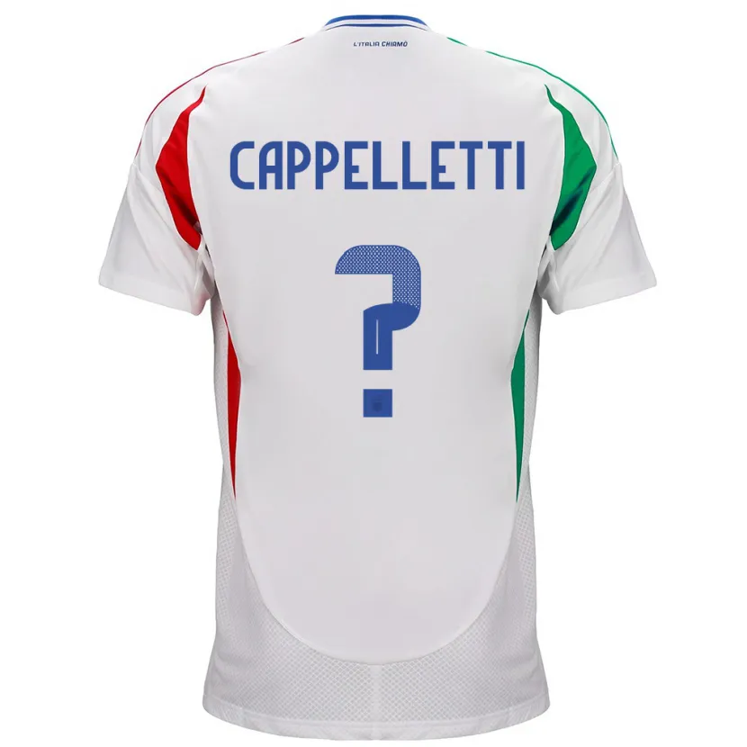 Danxen Pánské Itálie Mattia Cappelletti #0 Bílý Daleko Hráčské Dresy 24-26 Dres