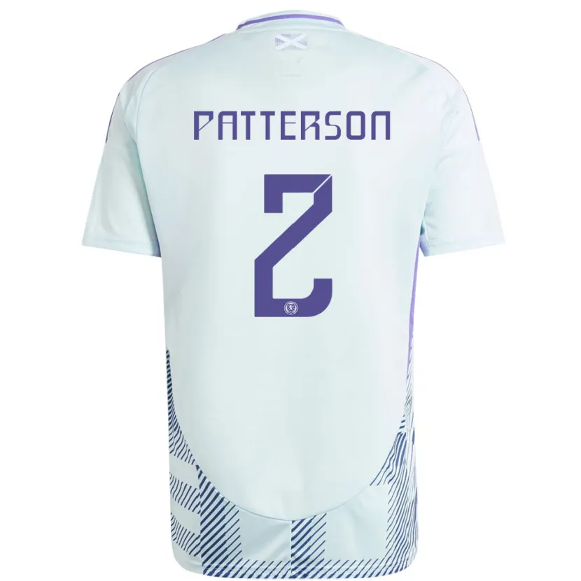 Danxen Pánské Skotsko Nathan Patterson #2 Světle Mátově Modrá Daleko Hráčské Dresy 24-26 Dres