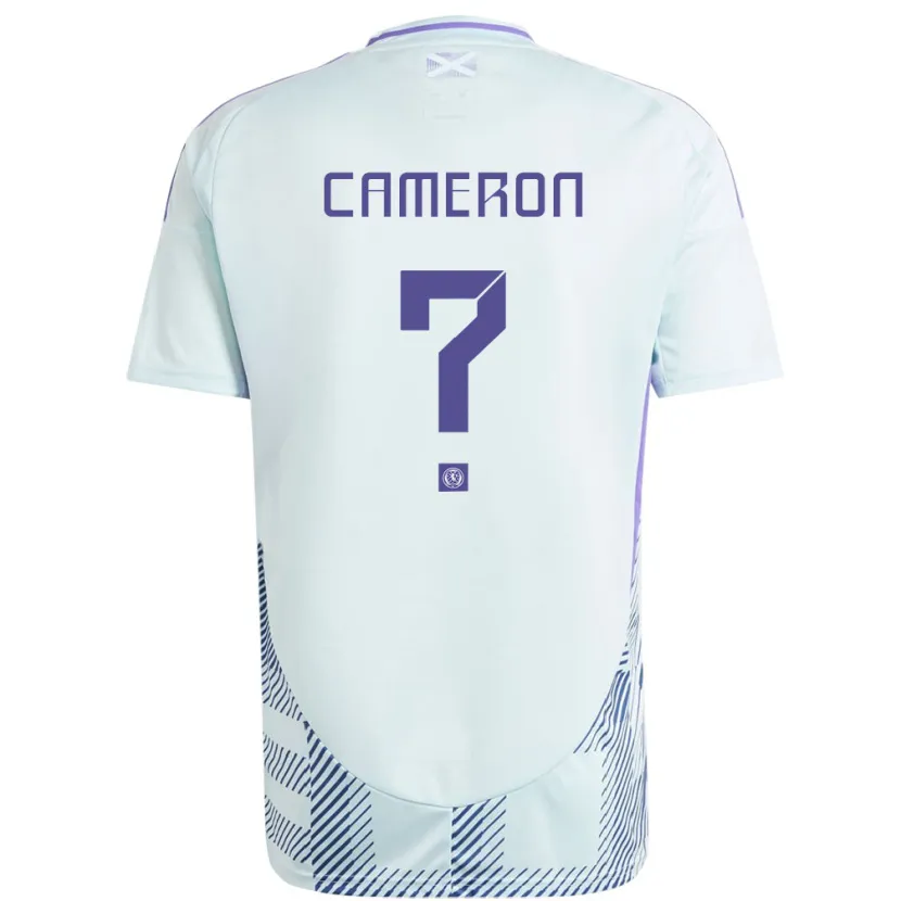 Danxen Pánské Skotsko Lyall Cameron #0 Světle Mátově Modrá Daleko Hráčské Dresy 24-26 Dres