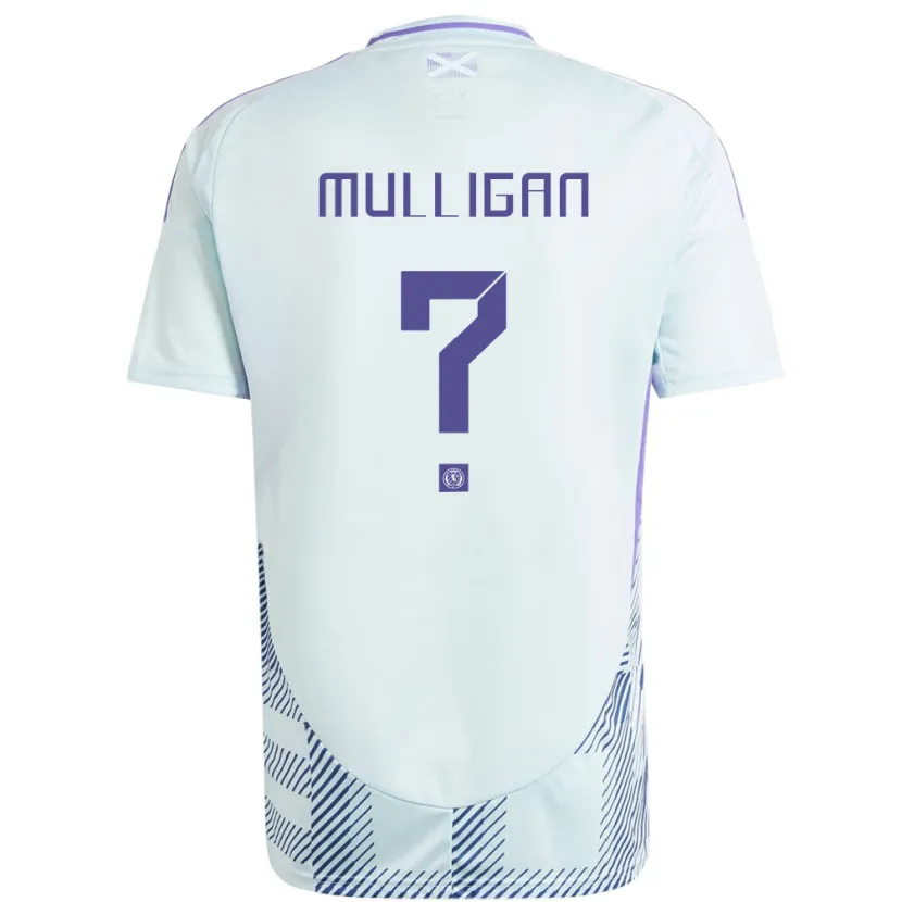Danxen Pánské Skotsko Josh Mulligan #0 Světle Mátově Modrá Daleko Hráčské Dresy 24-26 Dres