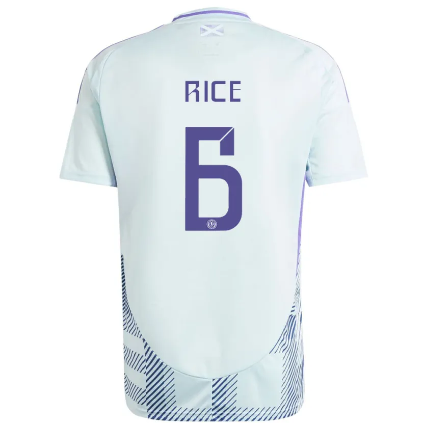 Danxen Pánské Skotsko Bailey Rice #6 Světle Mátově Modrá Daleko Hráčské Dresy 24-26 Dres