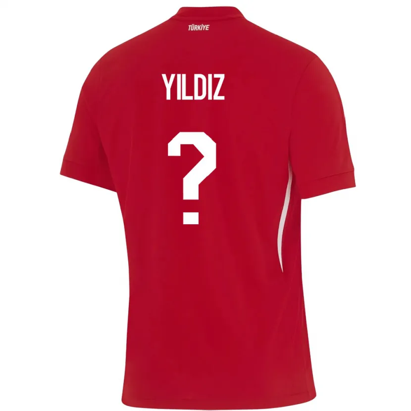 Danxen Pánské Turecko Mine Yıldız #0 Červené Daleko Hráčské Dresy 24-26 Dres