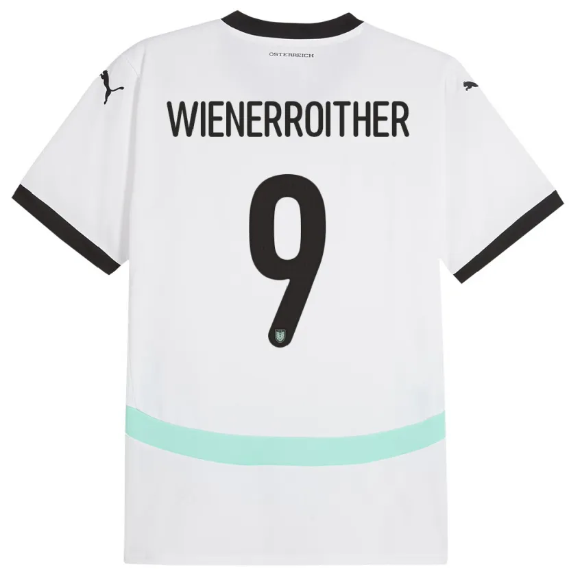 Danxen Pánské Rakousko Katja Wienerroither #9 Bílý Daleko Hráčské Dresy 24-26 Dres