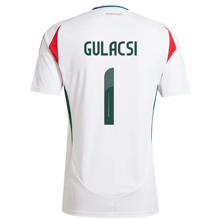 Danxen Pánské Maďarsko Péter Gulácsi #1 Bílý Daleko Hráčské Dresy 24-26 Dres