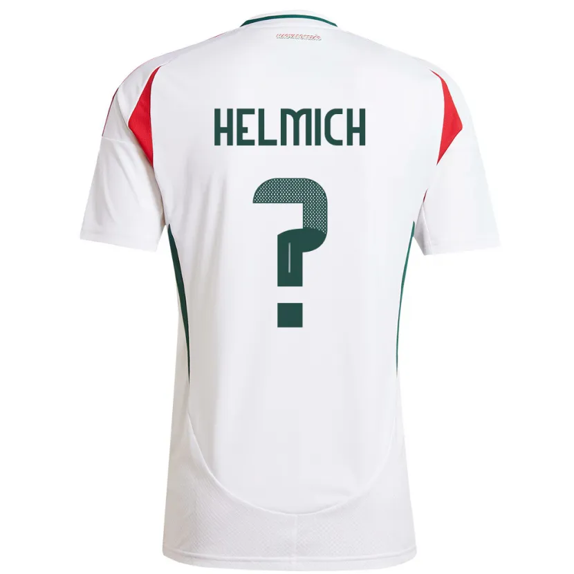Danxen Pánské Maďarsko Pál Helmich #0 Bílý Daleko Hráčské Dresy 24-26 Dres