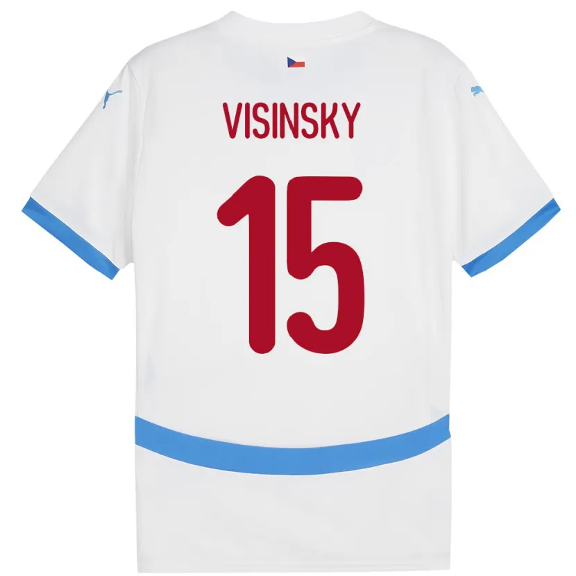 Danxen Pánské Česko Denis Visinsky #15 Bílý Daleko Hráčské Dresy 24-26 Dres