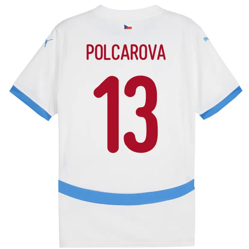 Danxen Pánské Česko Barbora Polcarová #13 Bílý Daleko Hráčské Dresy 24-26 Dres