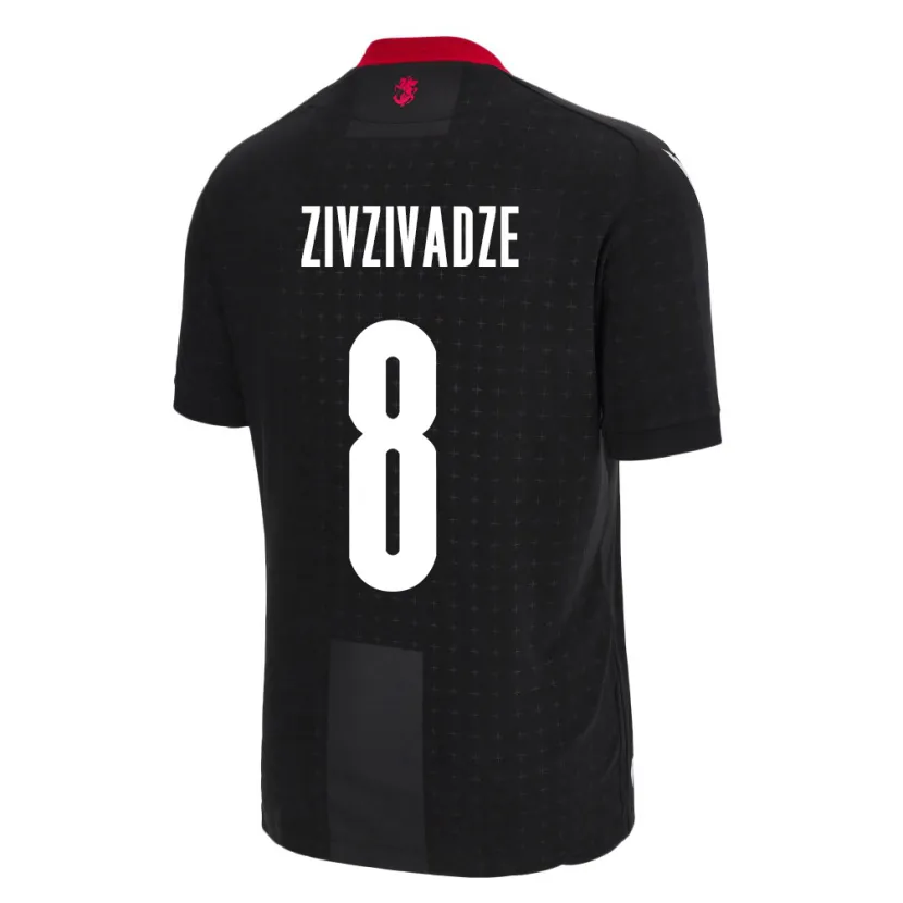 Danxen Pánské Georgia Budu Zivzivadze #8 Černá Daleko Hráčské Dresy 24-26 Dres