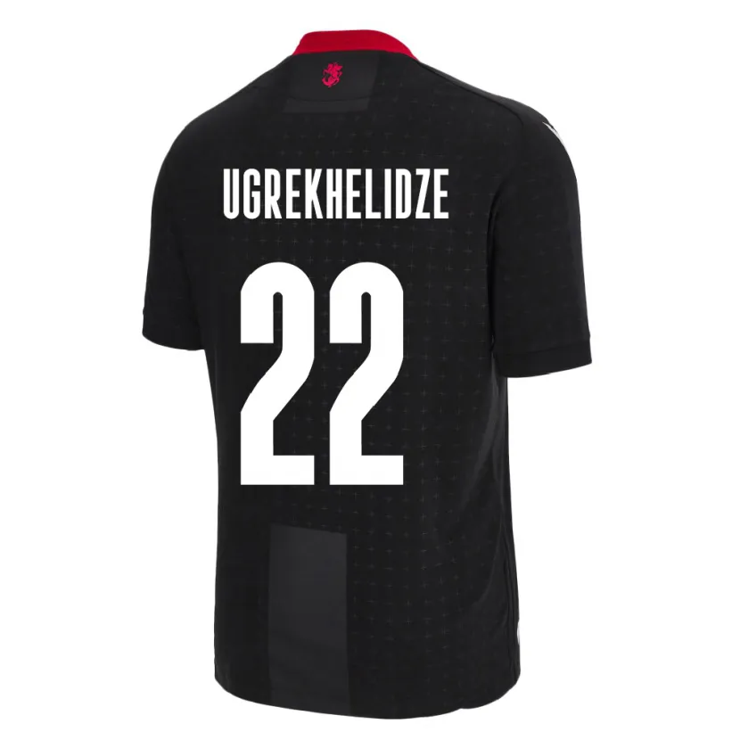 Danxen Pánské Georgia Nikoloz Ugrekhelidze #22 Černá Daleko Hráčské Dresy 24-26 Dres
