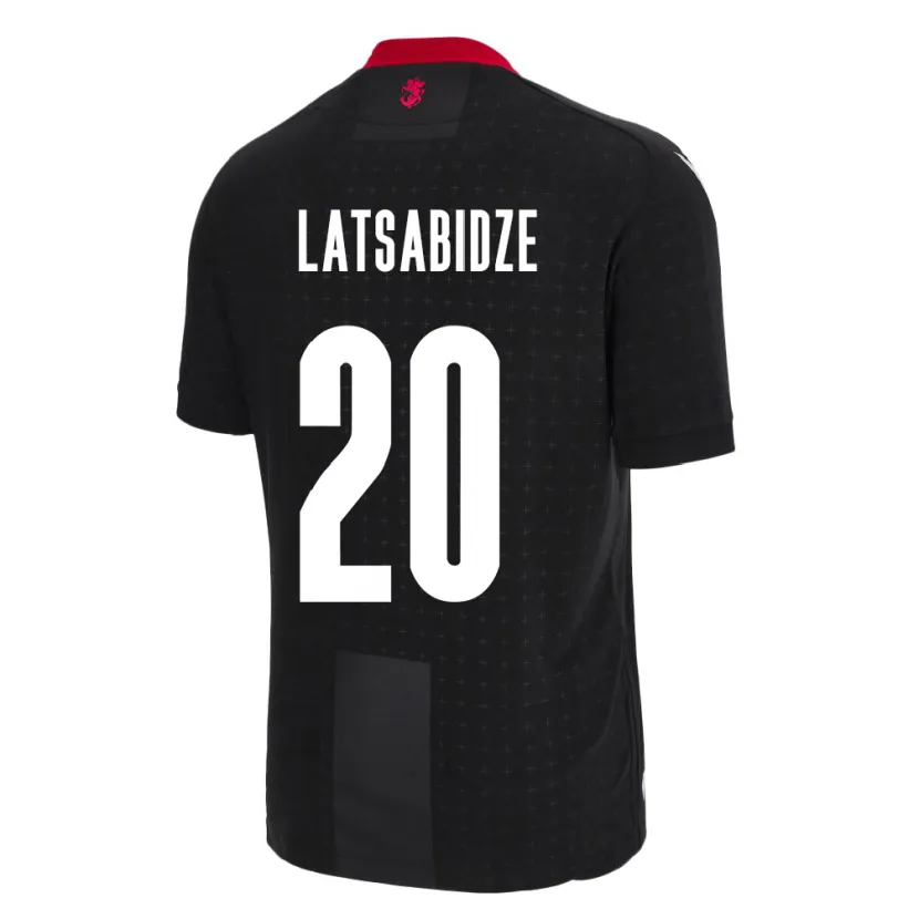 Danxen Pánské Georgia Luka Latsabidze #20 Černá Daleko Hráčské Dresy 24-26 Dres