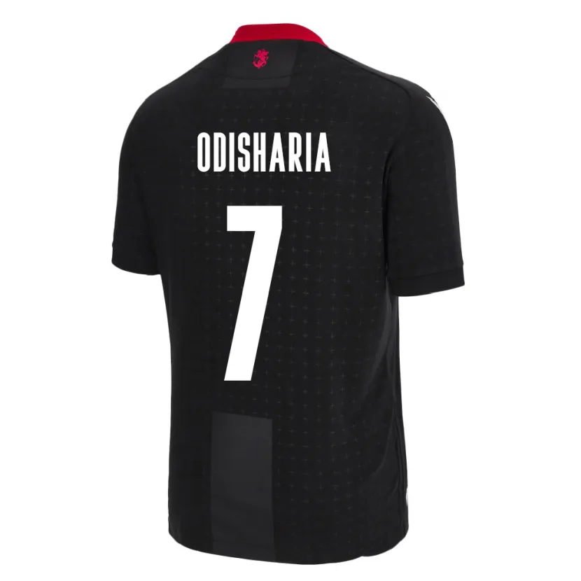 Danxen Pánské Georgia Lasha Odisharia #7 Černá Daleko Hráčské Dresy 24-26 Dres