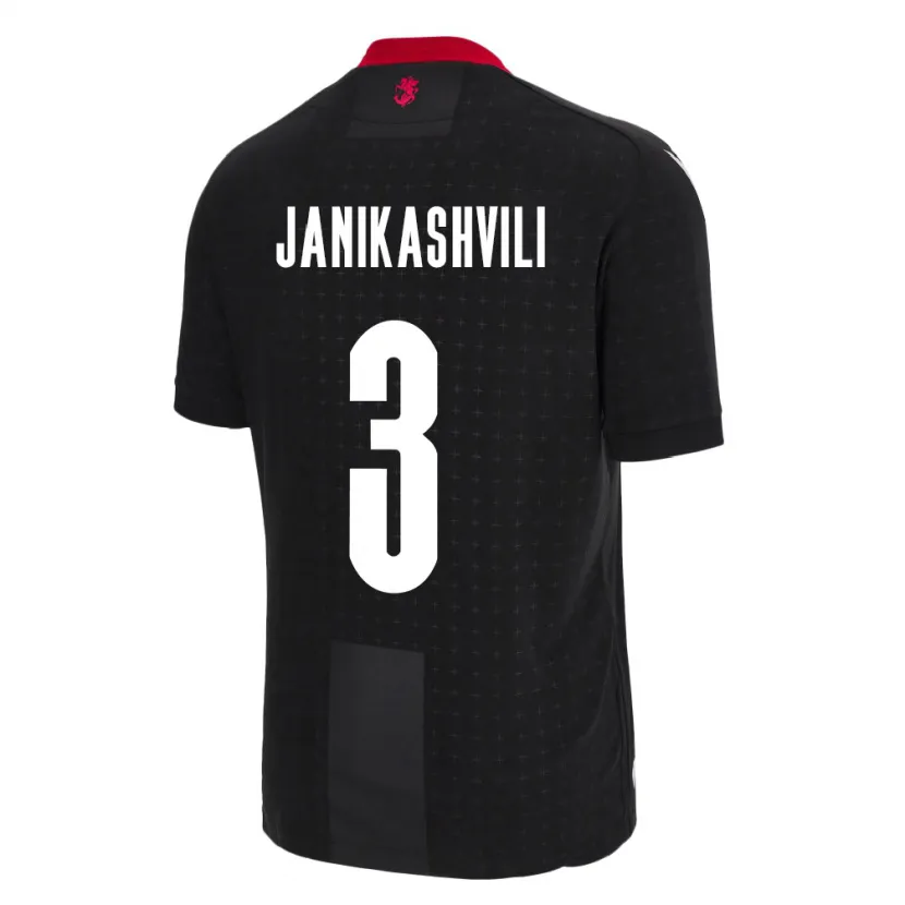 Danxen Pánské Georgia Mariami Janikashvili #3 Černá Daleko Hráčské Dresy 24-26 Dres