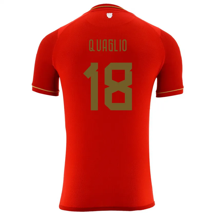 Danxen Pánské Bolívie Fabricio Quaglio #18 Červené Daleko Hráčské Dresy 24-26 Dres