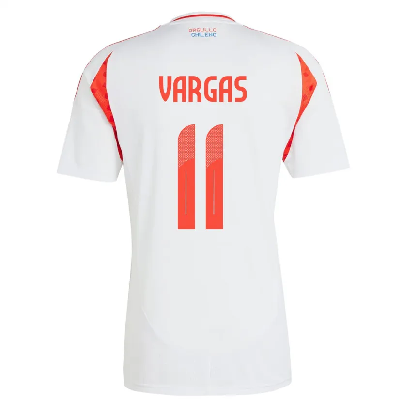 Danxen Pánské Chile Eduardo Vargas #11 Bílý Daleko Hráčské Dresy 24-26 Dres