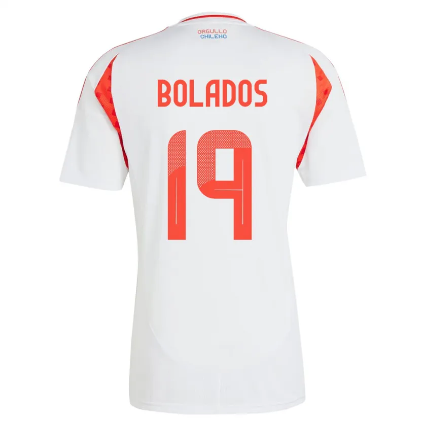 Danxen Pánské Chile Marcos Bolados #19 Bílý Daleko Hráčské Dresy 24-26 Dres
