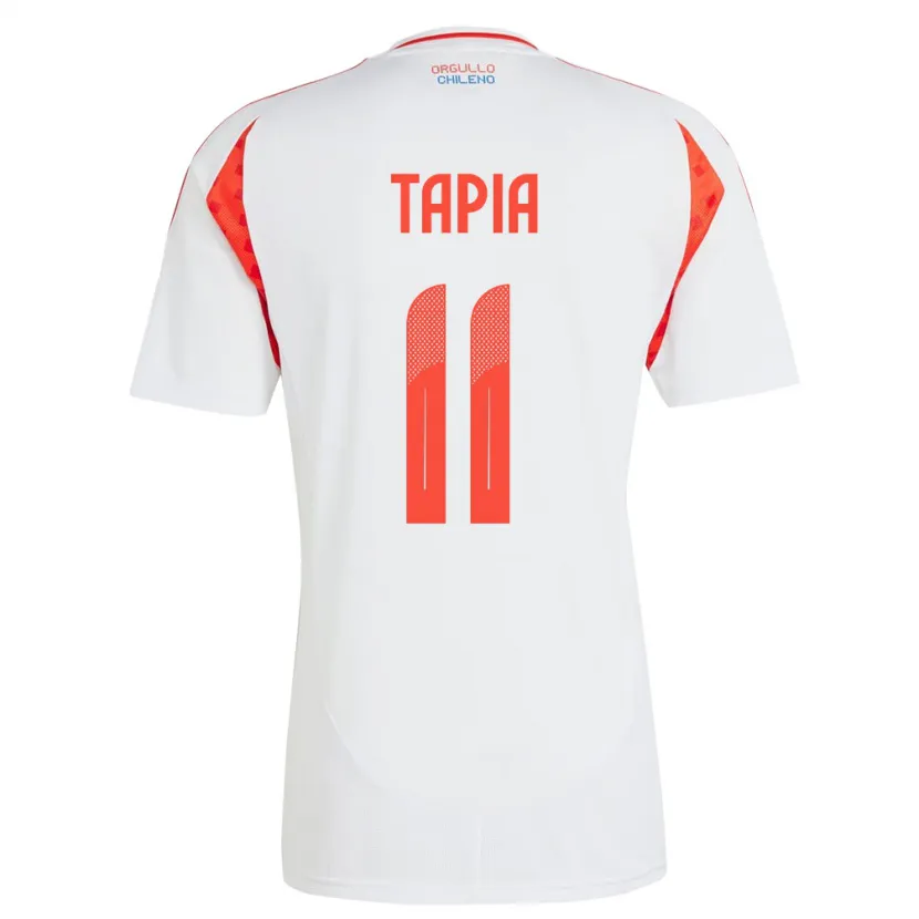 Danxen Pánské Chile Gonzalo Tapia #11 Bílý Daleko Hráčské Dresy 24-26 Dres