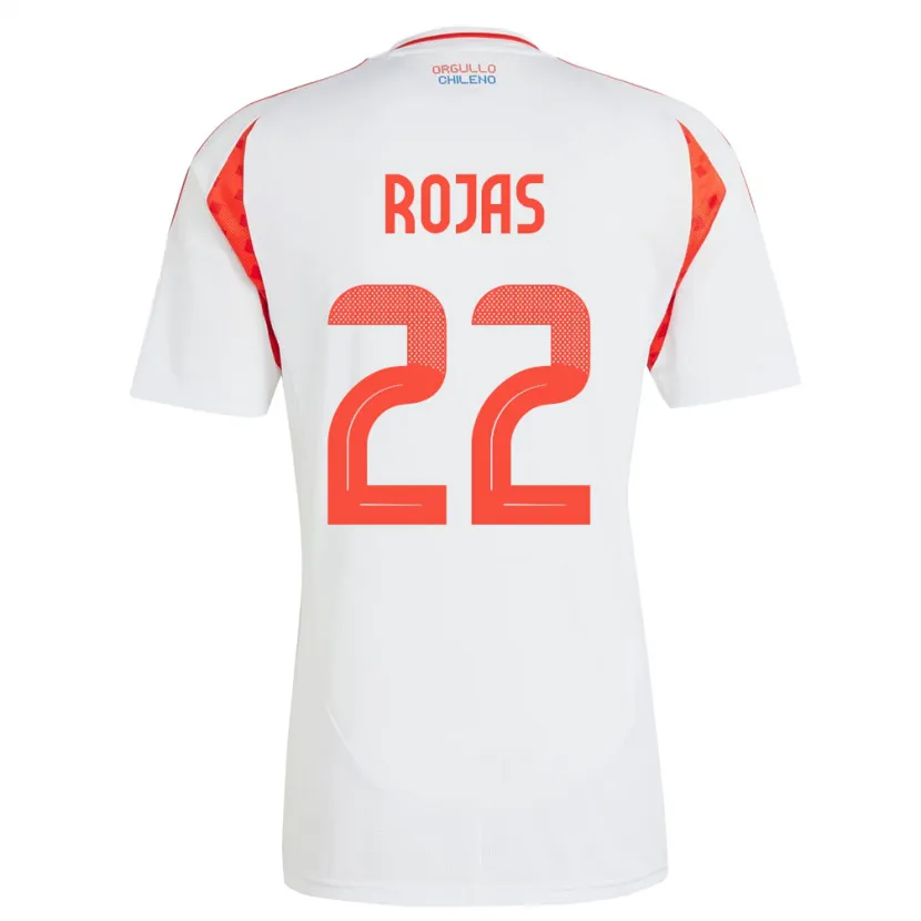 Danxen Pánské Chile Jeyson Rojas #22 Bílý Daleko Hráčské Dresy 24-26 Dres