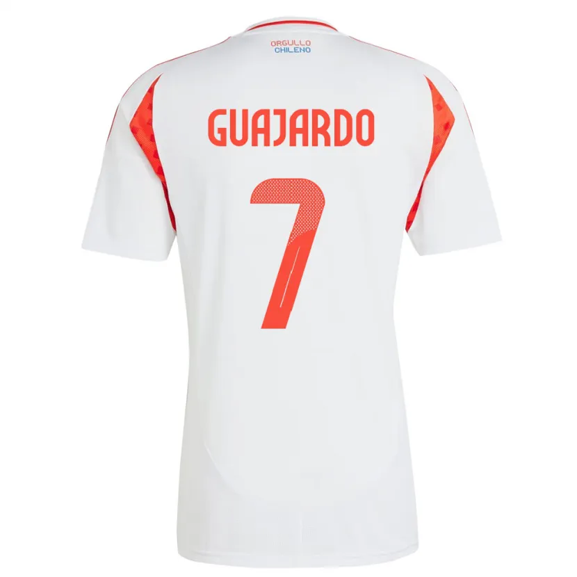 Danxen Pánské Chile Paolo Guajardo #7 Bílý Daleko Hráčské Dresy 24-26 Dres