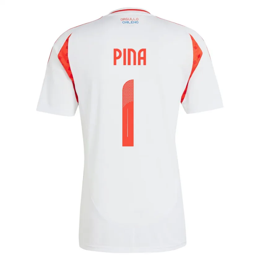 Danxen Pánské Chile Cristóbal Piña #1 Bílý Daleko Hráčské Dresy 24-26 Dres