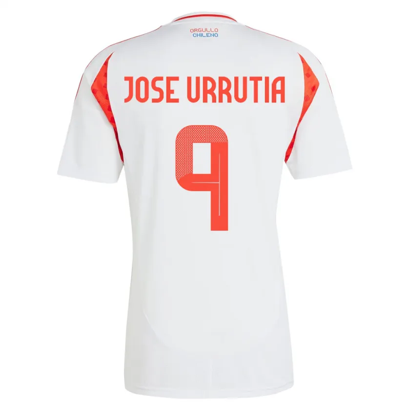 Danxen Pánské Chile María José Urrutia #9 Bílý Daleko Hráčské Dresy 24-26 Dres