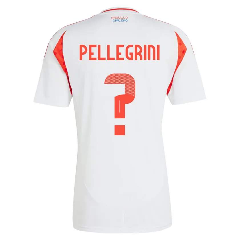Danxen Pánské Chile Maya Pellegrini #0 Bílý Daleko Hráčské Dresy 24-26 Dres