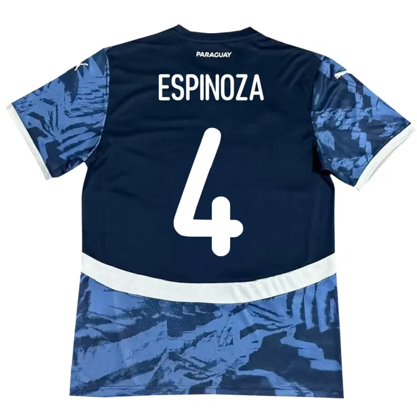 Danxen Pánské Paraguay Matías Espinoza #4 Modrý Daleko Hráčské Dresy 24-26 Dres