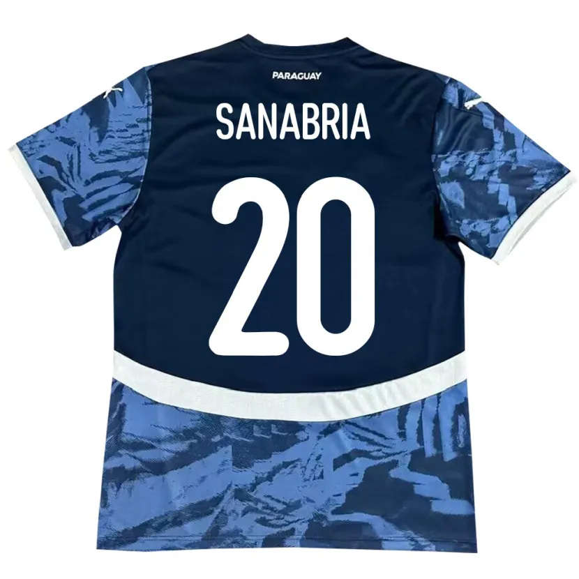 Danxen Pánské Paraguay Tobías Sanabria #20 Modrý Daleko Hráčské Dresy 24-26 Dres