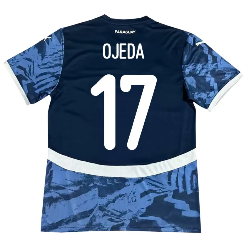Danxen Pánské Paraguay Deisy Ojeda #17 Modrý Daleko Hráčské Dresy 24-26 Dres