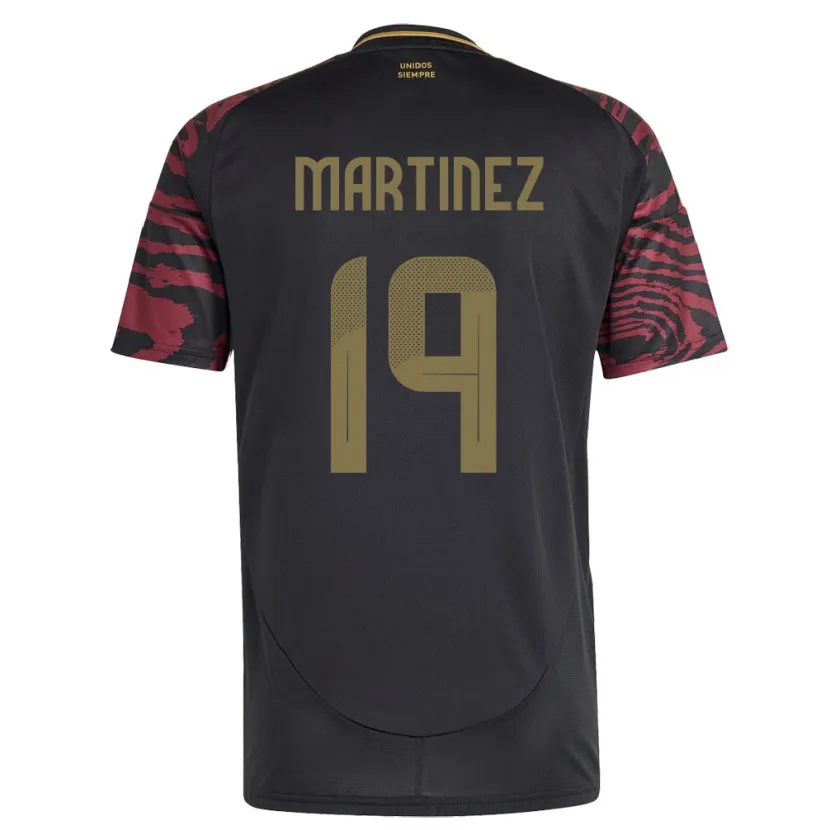 Danxen Pánské Peru Nahomi Martínez #19 Černá Daleko Hráčské Dresy 24-26 Dres