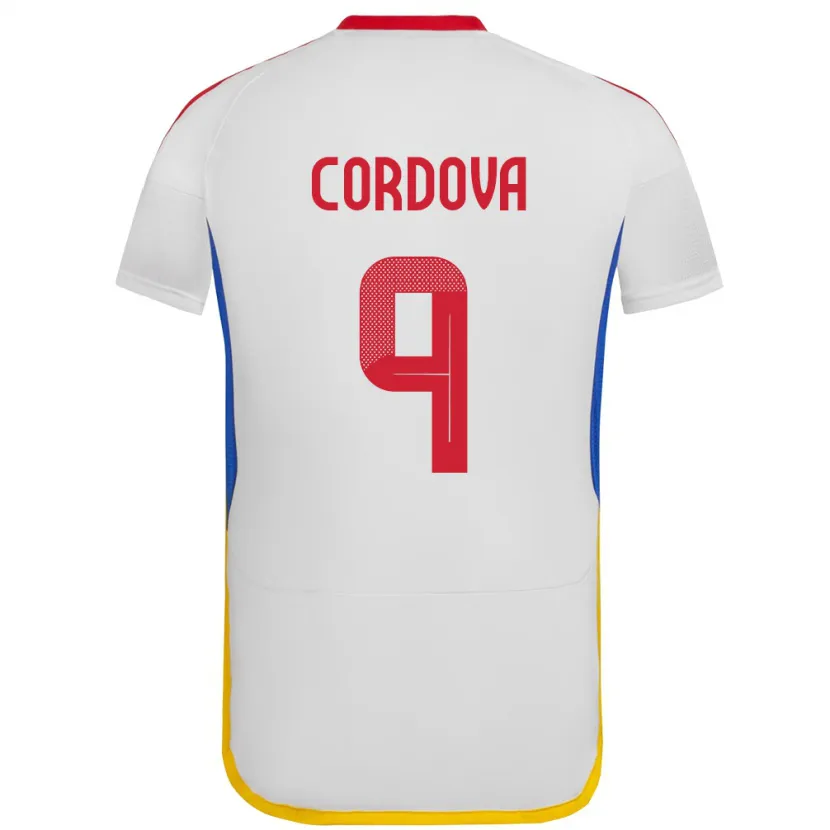 Danxen Pánské Venezuela Sergio Córdova #9 Bílý Daleko Hráčské Dresy 24-26 Dres