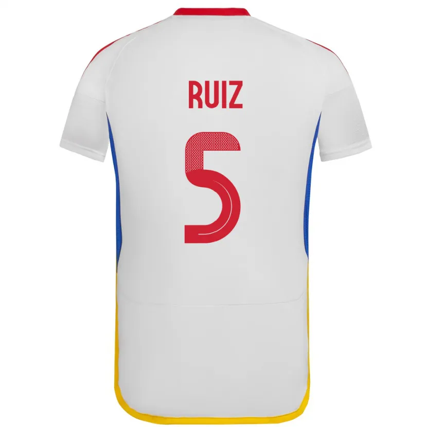 Danxen Pánské Venezuela Emerson Ruíz #5 Bílý Daleko Hráčské Dresy 24-26 Dres