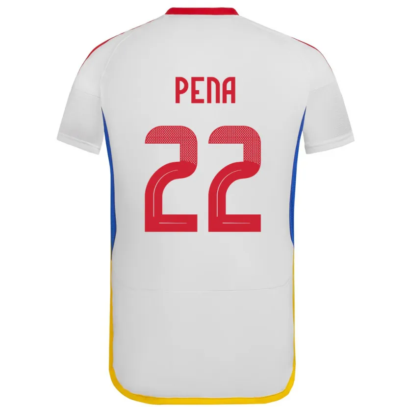 Danxen Pánské Venezuela Lewuis Peña #22 Bílý Daleko Hráčské Dresy 24-26 Dres