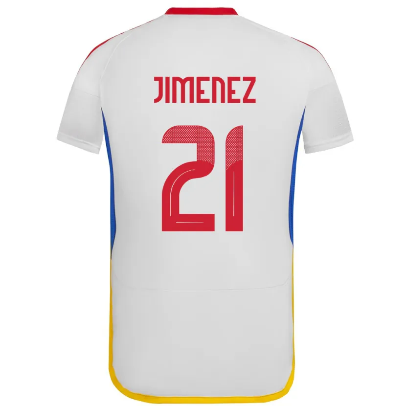 Danxen Pánské Venezuela Marianyela Jiménez #21 Bílý Daleko Hráčské Dresy 24-26 Dres