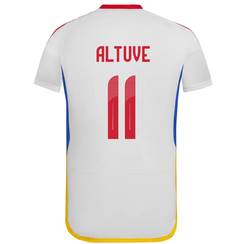 Danxen Pánské Venezuela Oriana Altuve #11 Bílý Daleko Hráčské Dresy 24-26 Dres