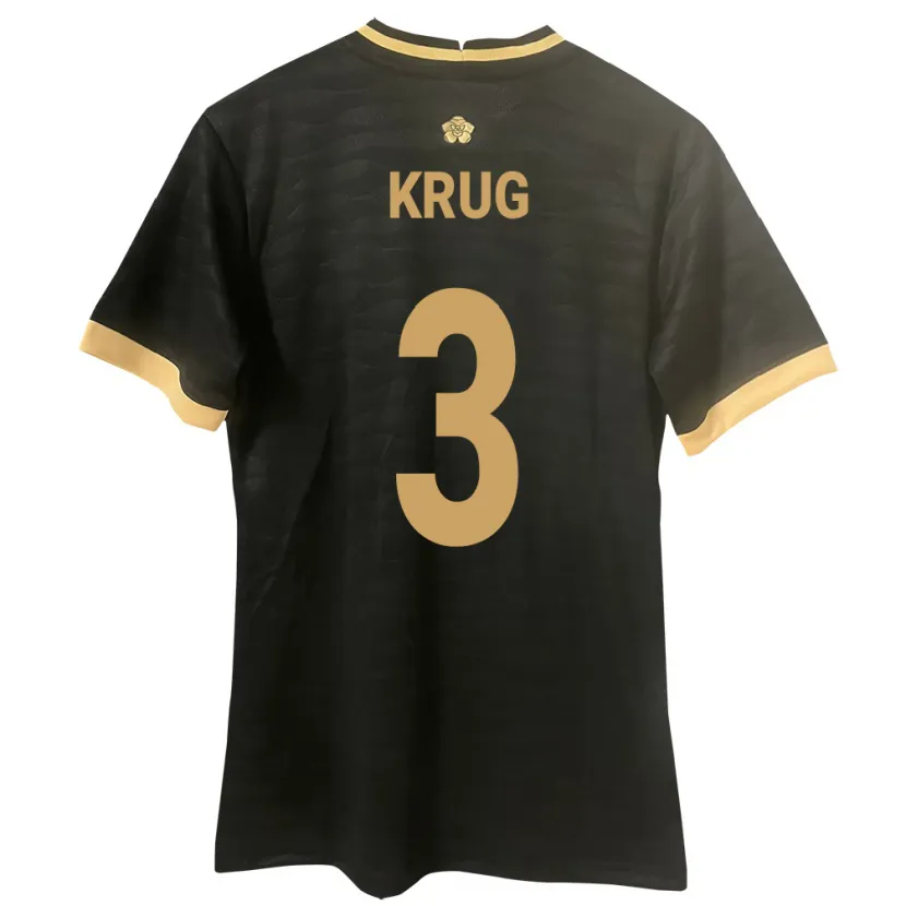 Danxen Pánské Panama Martín Krug #3 Černá Daleko Hráčské Dresy 24-26 Dres