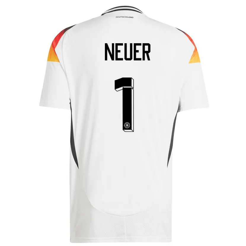 Danxen Dámské Německo Manuel Neuer #1 Bílý Domů Hráčské Dresy 24-26 Dres