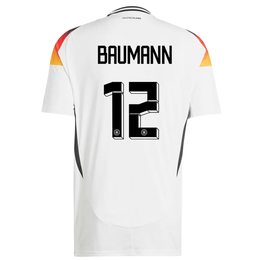 Danxen Dámské Německo Oliver Baumann #12 Bílý Domů Hráčské Dresy 24-26 Dres