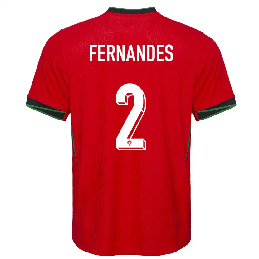 Danxen Dámské Portugalsko Martim Fernandes #2 Červené Domů Hráčské Dresy 24-26 Dres