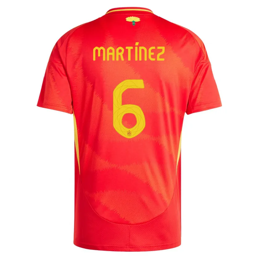 Danxen Dámské Španělsko Roger Martinez #6 Červené Domů Hráčské Dresy 24-26 Dres