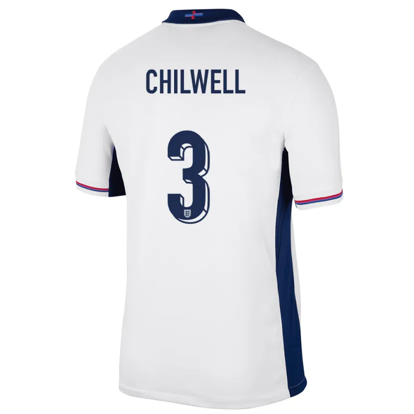 Danxen Dámské Anglie Ben Chilwell #3 Bílý Domů Hráčské Dresy 24-26 Dres