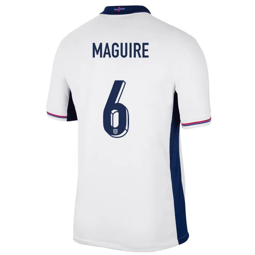 Danxen Dámské Anglie Harry Maguire #6 Bílý Domů Hráčské Dresy 24-26 Dres