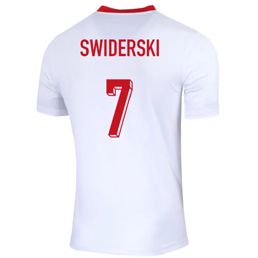 Danxen Dámské Polsko Karol Swiderski #7 Bílý Domů Hráčské Dresy 24-26 Dres