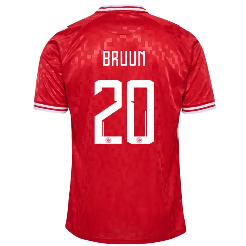 Danxen Dámské Dánsko Signe Bruun #20 Červené Domů Hráčské Dresy 24-26 Dres