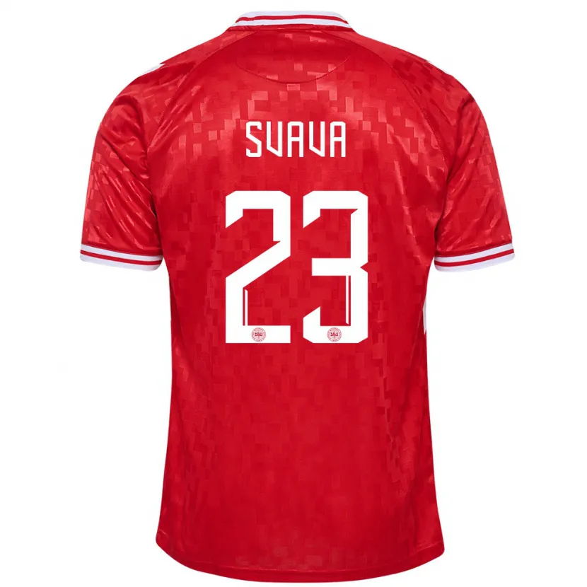 Danxen Dámské Dánsko Sofie Svava #23 Červené Domů Hráčské Dresy 24-26 Dres