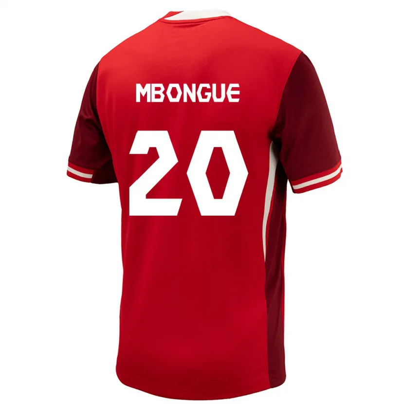 Danxen Dámské Kanada Hugo Mbongue #20 Červené Domů Hráčské Dresy 24-26 Dres