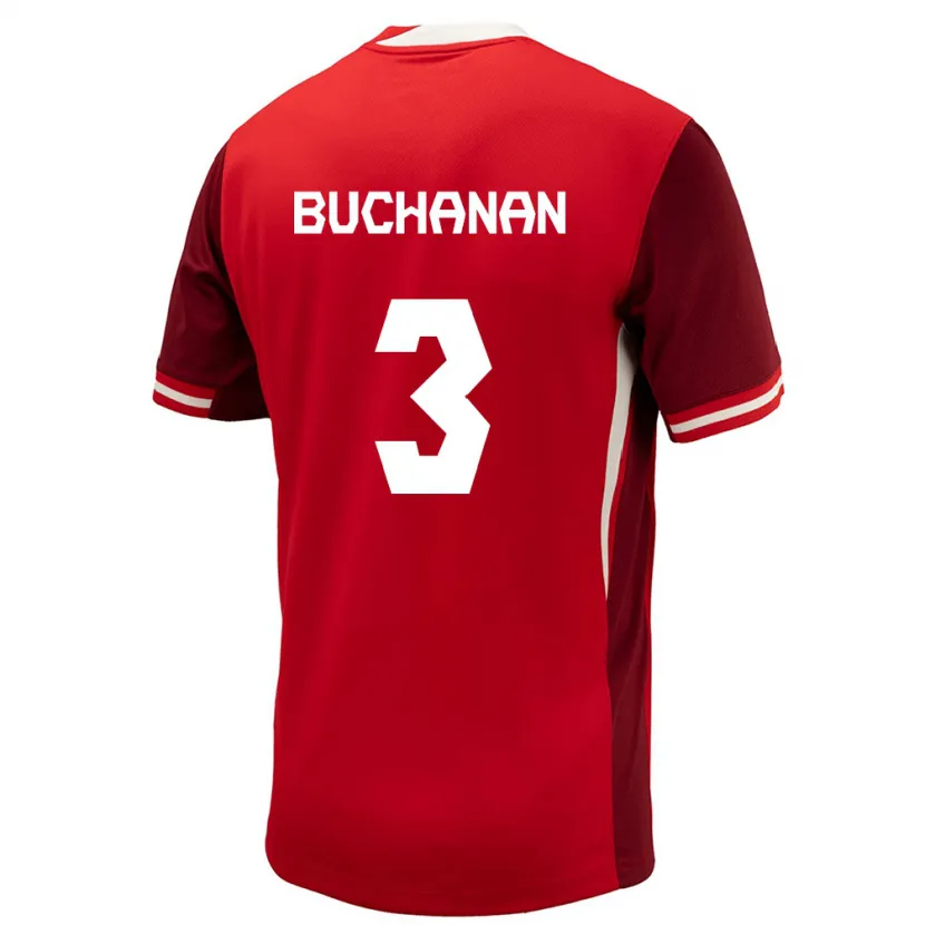Danxen Dámské Kanada Kadeisha Buchanan #3 Červené Domů Hráčské Dresy 24-26 Dres