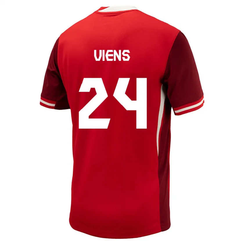 Danxen Dámské Kanada Evelyne Viens #24 Červené Domů Hráčské Dresy 24-26 Dres